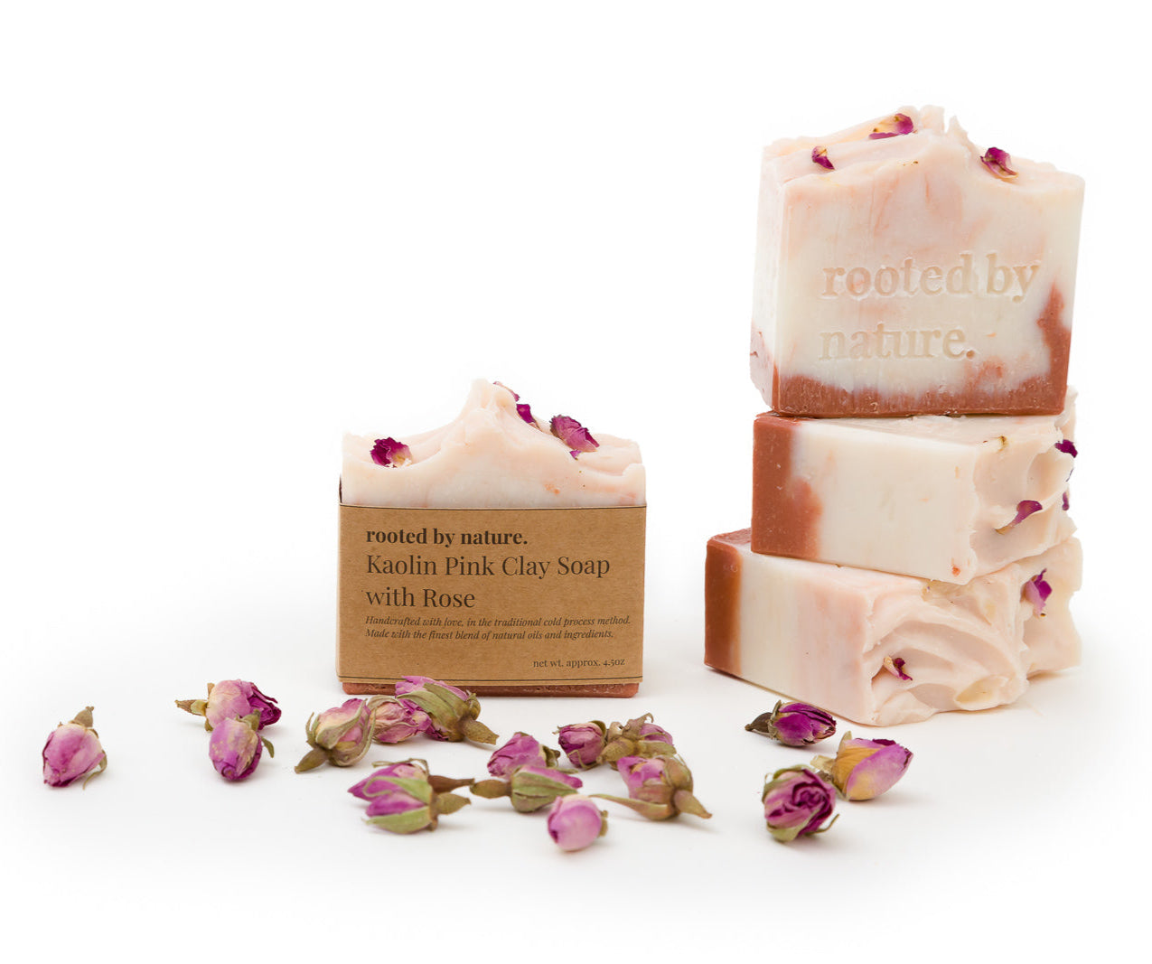Kaolin Pink Clay Soap with Rose