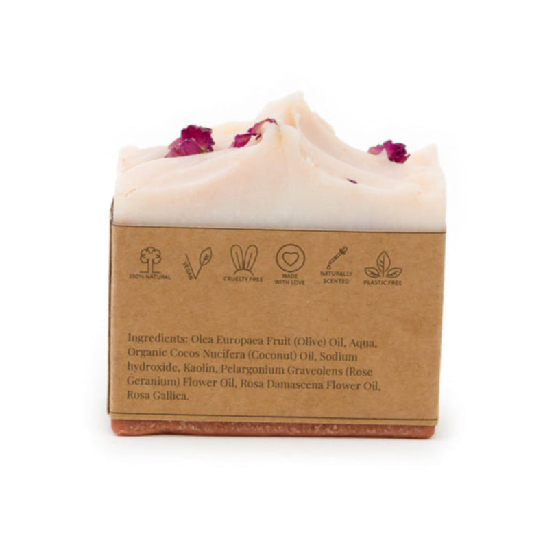 Kaolin Pink Clay Soap with Rose