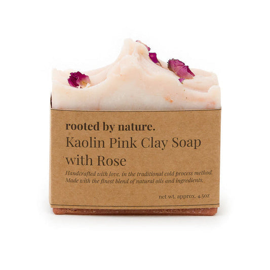Kaolin Pink Clay Soap with Rose