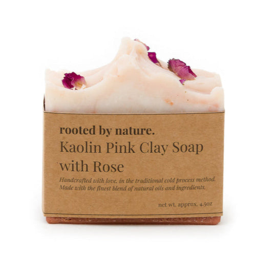 Kaolin Pink Clay Soap with Rose