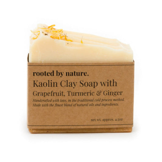 Kaolin Clay Soap with Grapefruit, Turmeric & Ginger